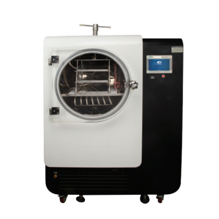 中试型圆仓原位冷冻干燥机（方管硅油加热） -56℃ 冻干面积0.5㎡ 可预冻||Scientz-50YG/B