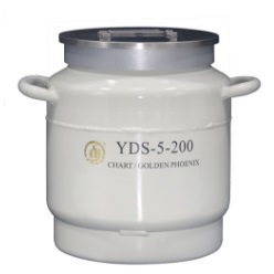 大口径液氮罐 5L，口径200mm|YDS-5-200(不含提筒)|金凤