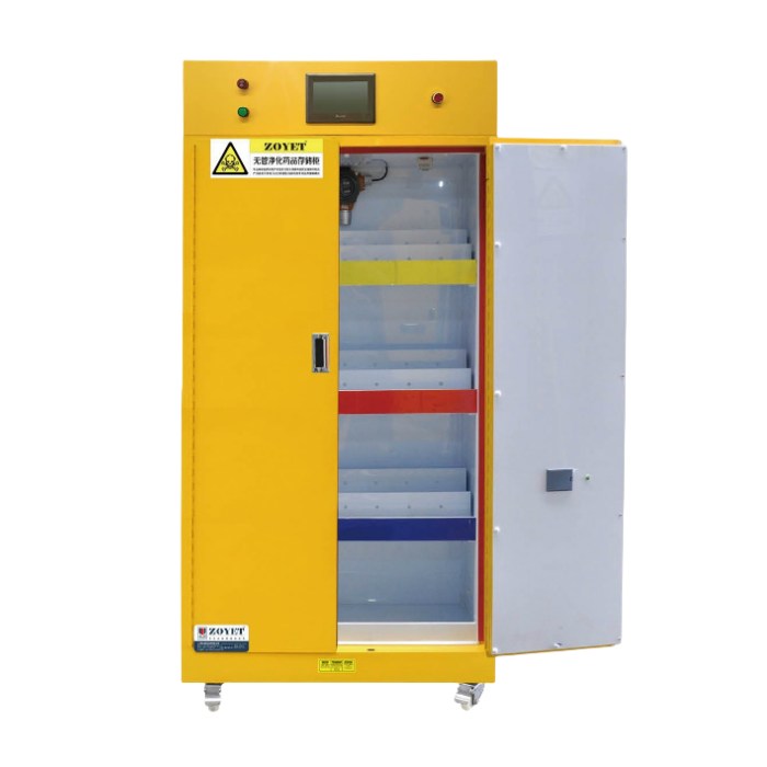 智能型易燃品毒害品柜 90加仑 （黄色）||ZYC0090E（不含过滤装置）|上海众御