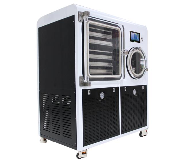 真空冷冻干燥机 压盖型 隔板硅油加热 -80℃ 1㎡|HXLG-100FT|上海沪析