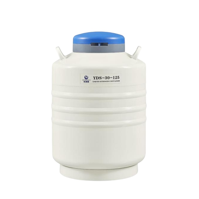 液氮生物容器 30L,口径125mm|YDS-30-125-T（标配6个276MM圆提筒；含保护套；含锁盖，可选配运输车）|科莱斯