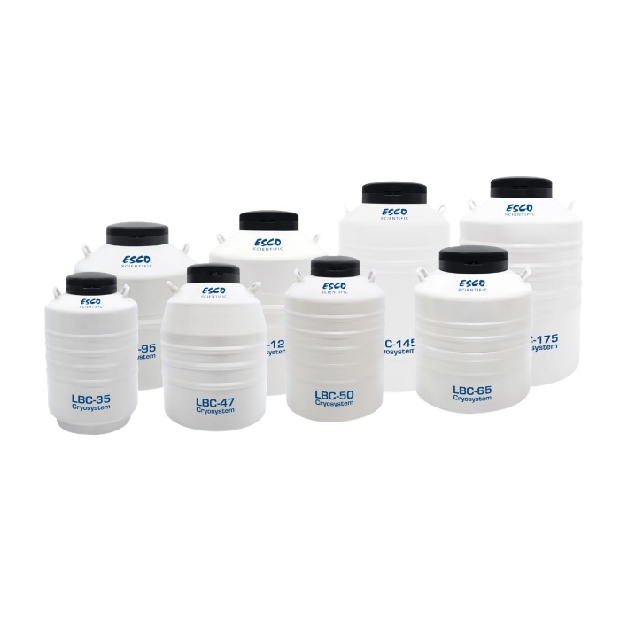液氮生物容器50L(包含6个方提桶，冻存盒，1个锁盖，1个盖塞，1个皮套)|LBC-50|Esco/艺思高