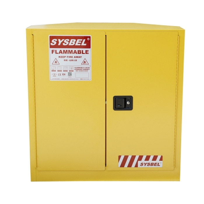 易燃液体安全储存柜（角落式） 30Gal|WA810300C|Sysbel/西斯贝尔