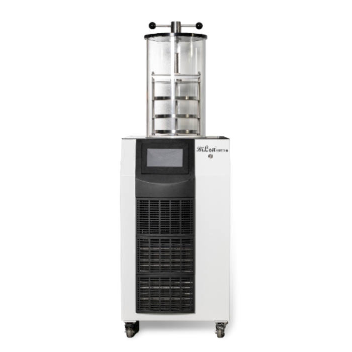 加热型真空冷冻干燥机 压盖型 3层托盘 0.08㎡ -80℃|BILON-FD80B|比朗