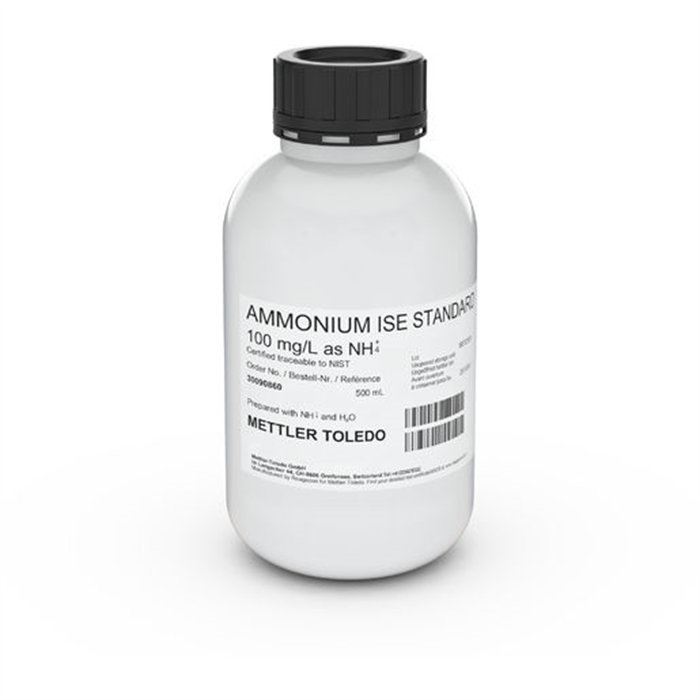 离子校准标准液|铵根离子校准标准液100mg/L，500mL|MettlerToledo/梅特勒-托利多