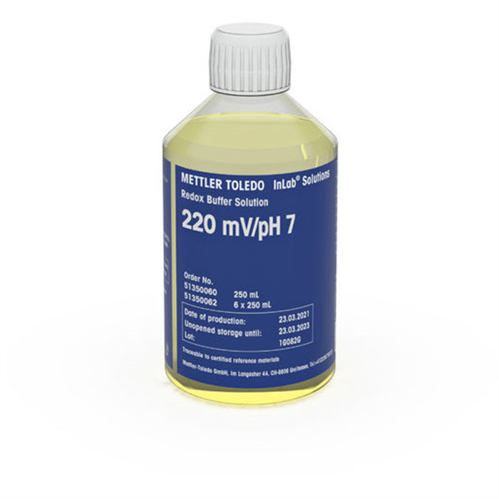 氧化还原缓冲液|Redox 220mV,pH7(UH=427mV)1瓶x250mL|MettlerToledo/梅特勒-托利多