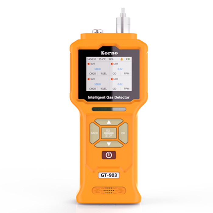 便携式标准四合一气体检测仪（CO、H2S、O2、EX）0-1000PPM，0-100PPM、0-30%VOL、0-100%LEL|GT-903-CL-1|深圳科尔诺