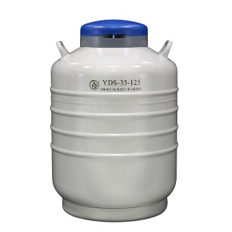 贮存型液氮生物容器 35.5L，口径125mm （不含蓝色锁盖）|YDS-35-125(含6个120mm高的