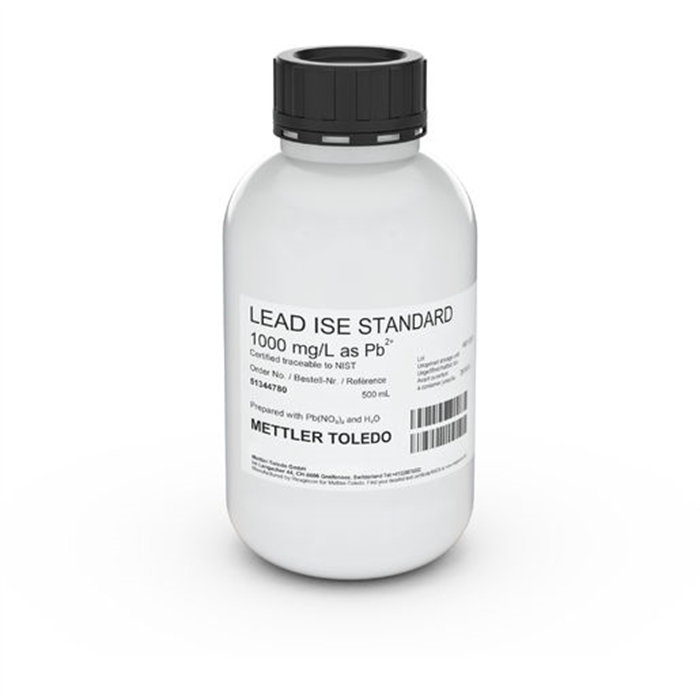 离子校准标准液|铅离子校准标准液1000mg/L，500mL|MettlerToledo/梅特勒-托利多