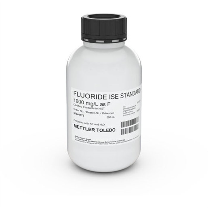 离子校准标准液|氟离子标准液1000mg/L，500mL|MettlerToledo/梅特勒-托利多