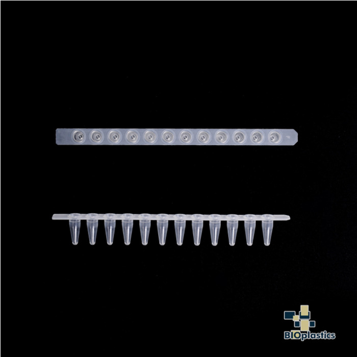 EU 0.1ml 薄壁12联管 透明|0.1ml|Bioplastics