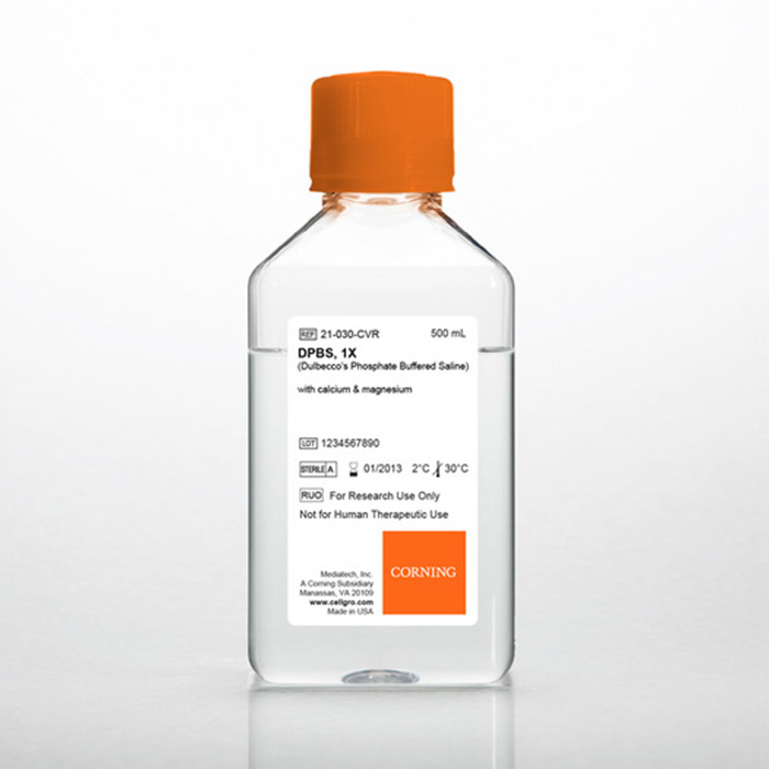 缓冲液DPBS (Dulbeccos Phosphate Buffered Saline), 1x [+] calcium, magnesium|Corning-Media|500 mL