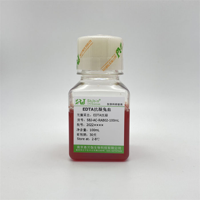 EDTA抗凝兔血|Sbjbio/森贝伽|100mL