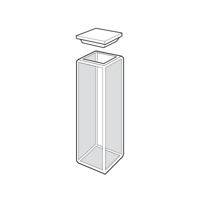 标准方型池（带盖）Spectrosil石英吸光比色皿 光程10mm 内宽10mm 外部尺寸12.5×12.5×45mm 爆款|3.5mL|Starna/斯达纳