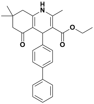 4-([1,1’-联苯]-4-基)-2,7,7-三甲基-5-氧代-1,4,5,6,7,8-六氢喹啉-3-羧酸