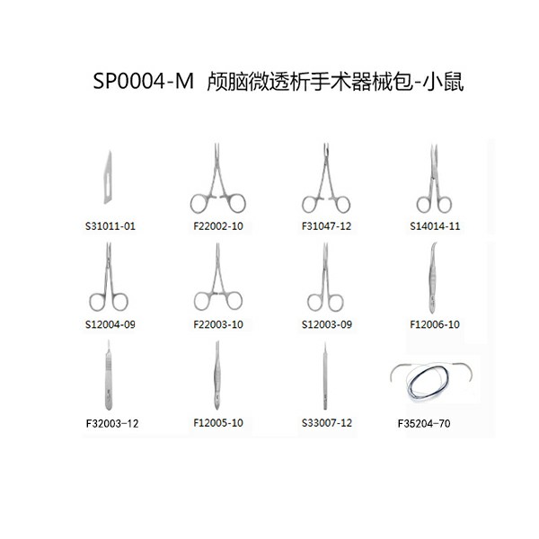 颅脑微透析器械包-小鼠 【仅限科研专用 用于动物实验】||瑞沃德