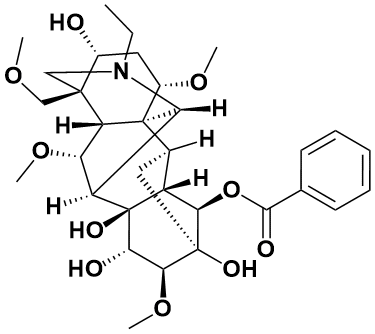 苯甲酰乌头原碱|Benzoylaconine|466-24-0|Adamas life|≥98%（以实测数值为准）|BR|1mg