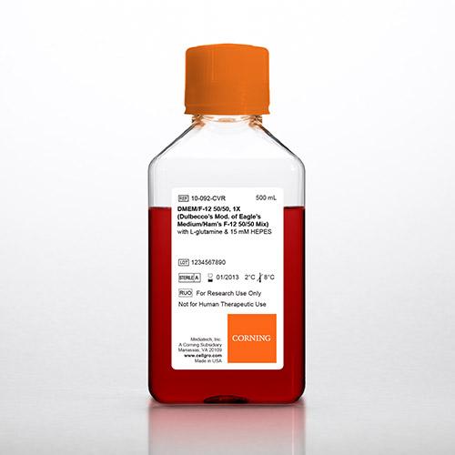 DMEM/Hams F-12 50/50 Mix，[+] L-谷氨酰胺，15 mMHEPES，酚红|Corning-Media|6×500 mL