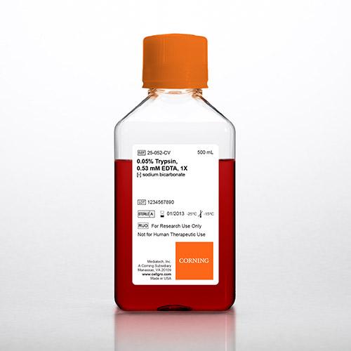 1x 0.05% 胰酶(0.53 mM EDTA in HBSS ，不含钙镁)|Corning-Media|6×500 mL