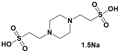 哌嗪-N,N-二(2-乙磺酸)倍半钠盐|PIPES SODIUM SALT|100037-69-2|VWR/Amresco|≥99%|HIGH PURITY GRADE|5 KG