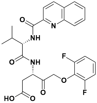 (3S)-5-(2,6-二氟苯氧基)-3-[[(2S)-3-甲基-1-氧代-2-[(2-喹啉甲酰基)氨基]丁