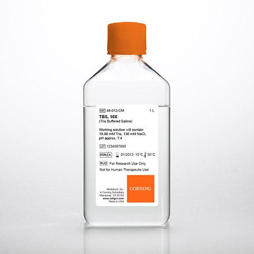 10X Tris Buffered Saline缓冲液,  pH 7.4 ± 0.1  RNase-/DNase- and protease-free|Corning-Media|1 L