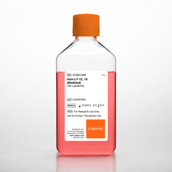 Hams F-12 Medium，[+] L-谷氨酰胺，酚红|Corning-Media|500 mL