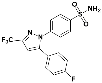 4-(5-(4-氟苯基)-3-(三氟甲基)-1H-吡唑-1-基)苯磺酰胺|4-(5-(4-Fluorophe