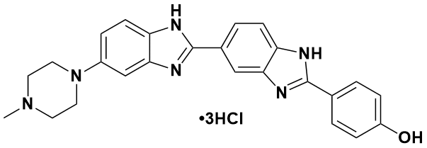 4-(5-[5-(4-甲基-1-哌嗪基)-2H-苯并咪唑-2-亚基]-5H-苯并咪唑-2-基)苯酚三盐酸盐|Hoechst 33258 trihydrochloride|23491-45-4|源叶|1g