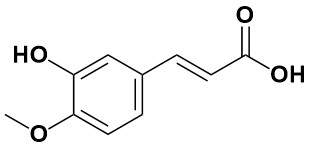 3-羟基-4-甲氧基肉桂酸|3-Hydroxy-4-Methoxycinnamic Acid,Trans|537-73-5|源叶|25g