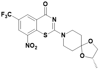 2-[(2S)-2-甲基-1,4-二氧杂-8-氮杂螺[4.5]癸烷-8-基]-8-硝基-6-三氟甲基-4H-