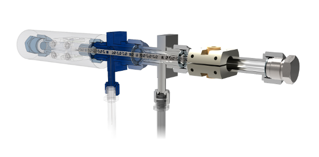 Hiden Isochema XEMIS microbalance with exosensing technology Close-up image of the Hiden Isochema XEMIS microbalance