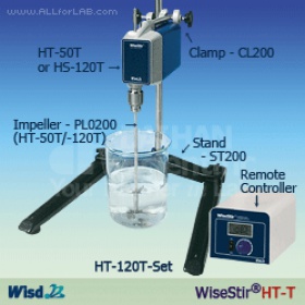 WiseStir®HT-T 数显顶置式电子搅拌器, 高粘度，分体式