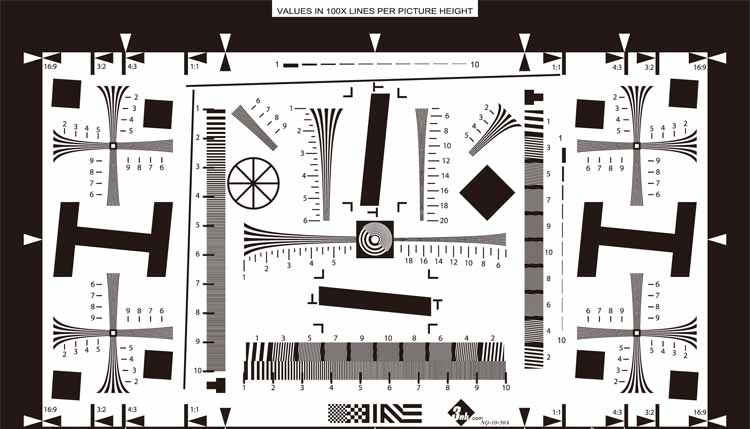 三恩驰一倍分辨率测试卡