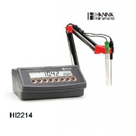 意大利纳酸度计PH计HI2214(哈纳HANNA)实验室记录型pH/ORP/℃测量仪