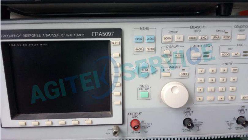广州NF频率特性分析仪FRA5097开机报错维修