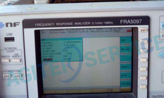 广州NF频率特性分析仪FRA5097开机报错维修