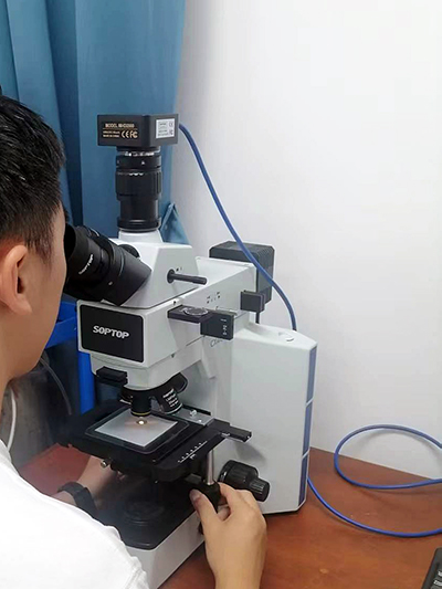 广州明慧金相显微镜助力广西大学化学化工学院观察金属锌片表面