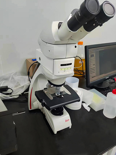 明慧三色荧光模块附件助力徕卡DM500生物显微镜升级三色LED荧光观察