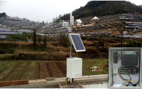 晶科电力缙云20MW农光互补电站项目太阳辐射监测系统安装完成。