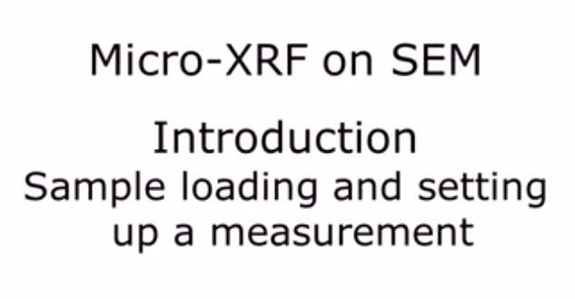 如何使用SEM上的Micro-XRF呢？来，手把手教你！