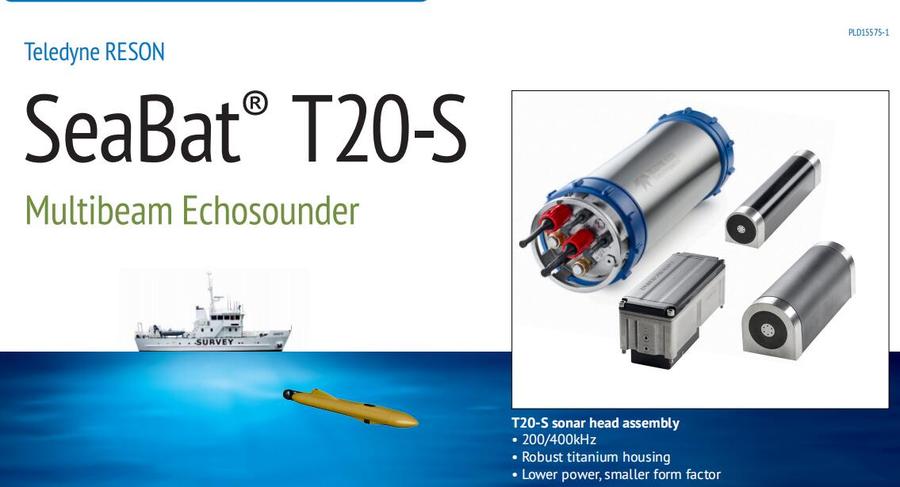 潜水式多波束RESON SeaBat T20-S