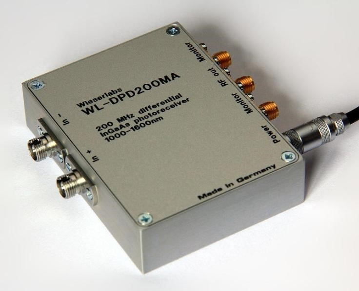 铟镓砷 InGaAs 直流耦合低噪声光电探测器  200MHz  WL-DPD200MA