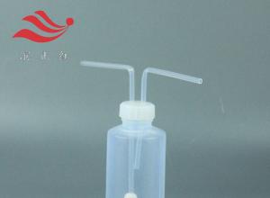 特氟龙塑料气体收集瓶长进短出FEP透明洗气瓶