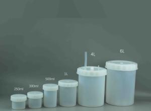 PFA清洗圆桶耐腐蚀低本底6L一体成型特氟龙塑料