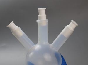 PFA烧瓶耐腐蚀低本底特氟龙塑料2L3L特氟龙可搭配冷凝管
