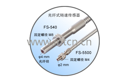 株式会社 小野测器ONO SOKKI 光纤式转速传感器用放大器 FG-1300   光纤式转速传感器 FS-5500/540